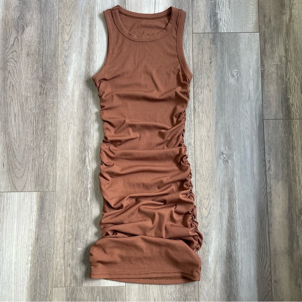 Bodycon Burnt Orange Tank Dress